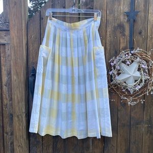 Vintage checkered skirt.